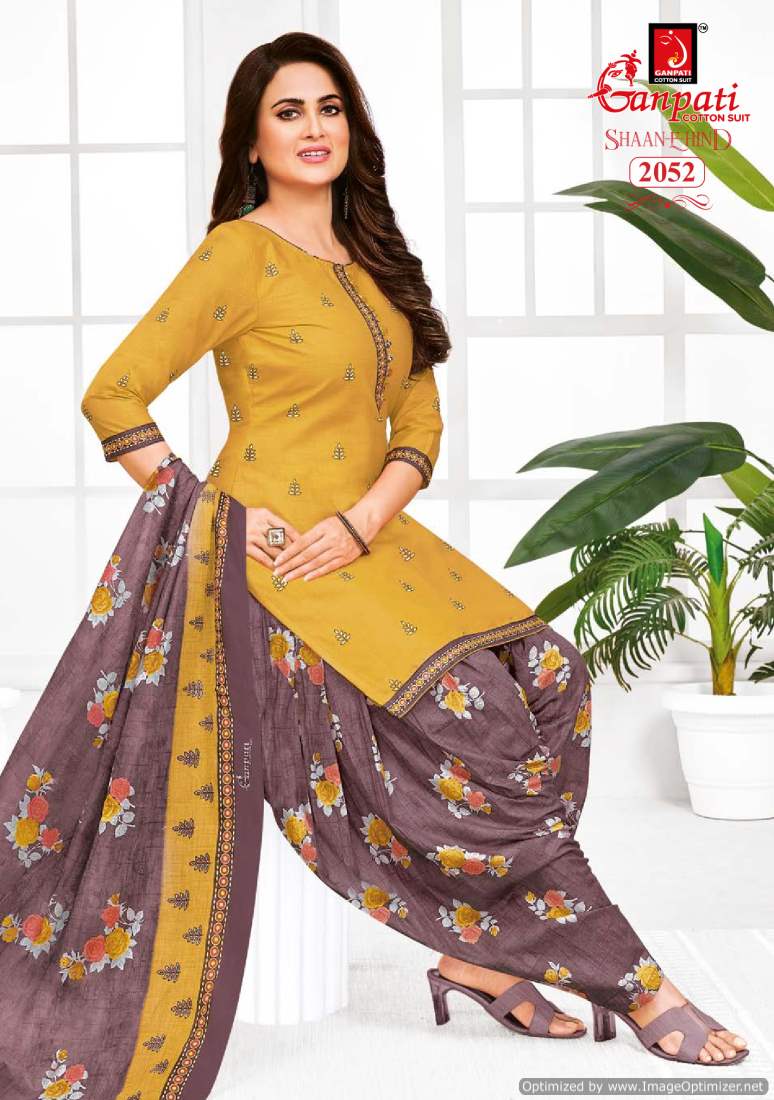 Shaan E Hind Vol 9 By Ganpati Cotton Printed Dress Material Wholesalers In Delhi
